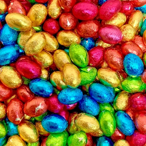 Chocolate foiled mini eggs - foiled,
