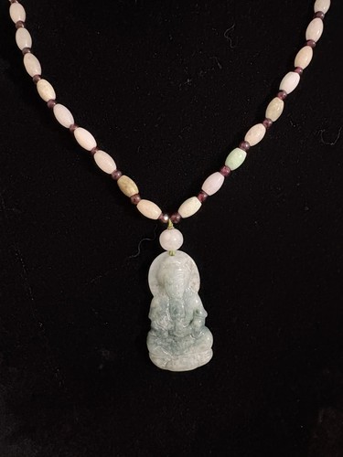 Hand carved jade pendant multi - hand,