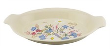 Poole Pottery Springtime Pattern 10” Oval Serving Dish with Lug Handles