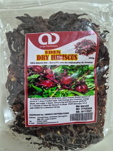 Dried zobo leaves - zobo, hibiscus/