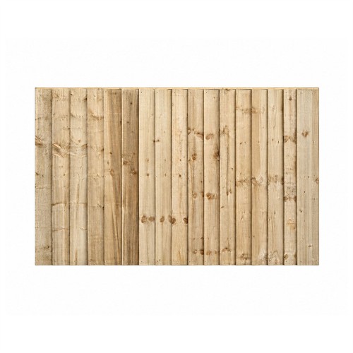 Treated feather edge fence - edge,
