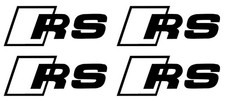 4x Audi RS Brake Caliper Decal