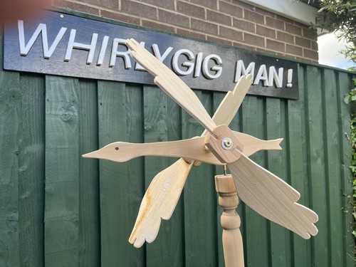 Wooden whirligig wind - wooden, spinner