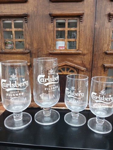 Carlsberg pint beer glass - 4,