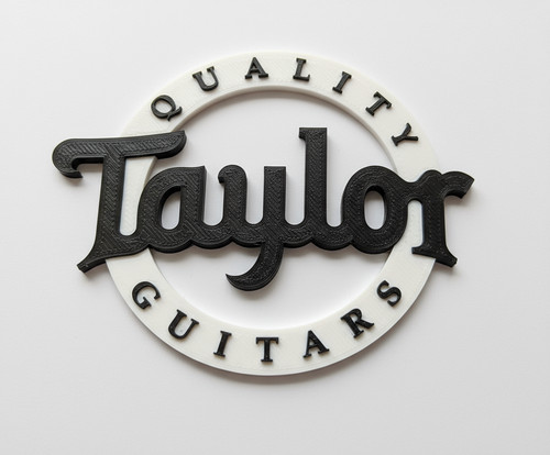 Taylor guitar logo wall art - guitar,