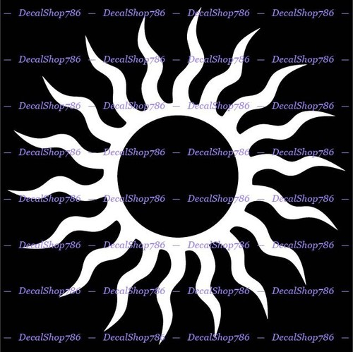 Tribal sun art silhouette - tribal,