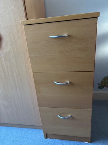Wooden filing cabinet - cabinet, with
