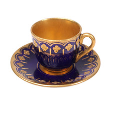 Coalport miniature cup - coalport, saucer