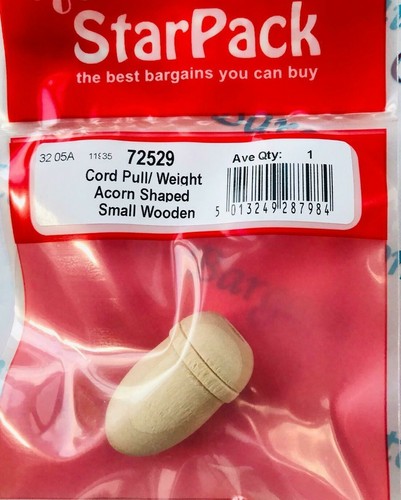 Fine small pine wooden acorn - fine,