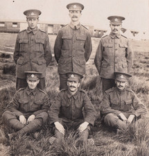 WW1 RPPC Photo British Soldiers Army Uniforms Training Camp Isle Of Sheppey Kent
