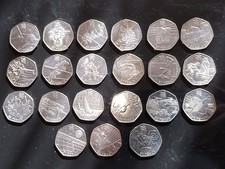 Olympic 50p Coins X 21 2011