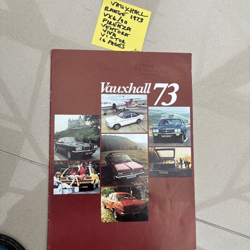 Vauxhall range brochure 1973