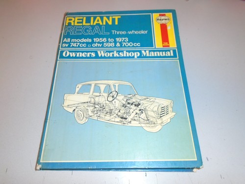 Reliant regal three wheeler - regal, three-wheeler