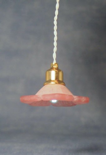Dolls house pink flower - dolls,