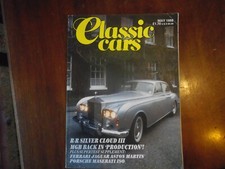 Classic Cars Mag May 1988 Chevy Camero 350SS Lotus Elan Rolls Royce Silver Cloud