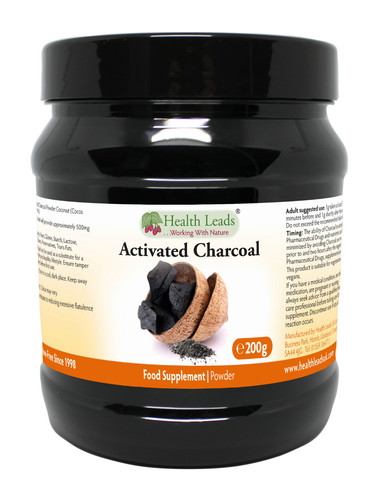 Activated charcoal powder 200g - charcoal,