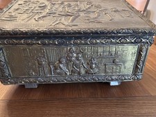 Vintage Embossed Brass and