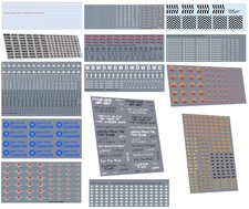Railtec waterslide transfers sheets 2mm (N gauge) completely filmless