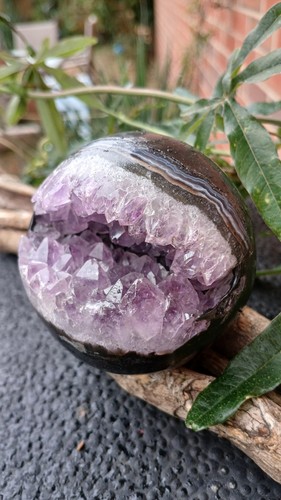 Amethyst sphere geode - amethyst,
