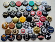 49  Crown Bottle Tops. Beer. Cider. All Different. Crafting. Collections.
