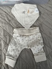 New Born Trousers And Bib Set