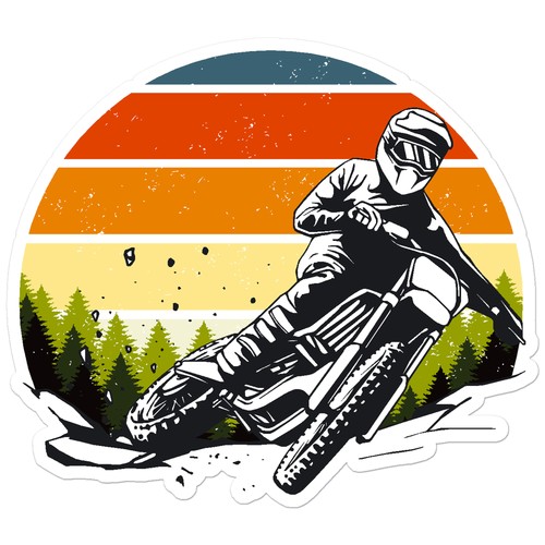 Motocross dirt bike vinyl - bike,