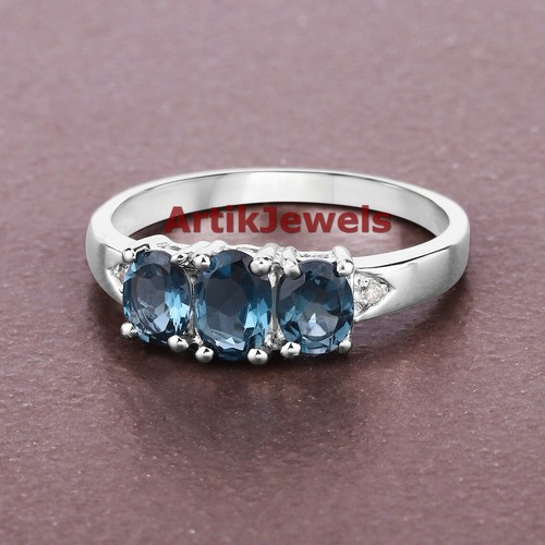Natural london blue topaz - london,