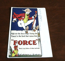 ORIGINAL  TUCK CELEBRATED POSTER ADVERT POSTCARD - SUNNY JIM FORCE CEREAL, 1504.