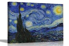 Starry Night by Vincent Van Gogh Canvas Prints Abstract Wall Art for Home Office