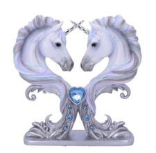 PURE AFFECTION UNICORN BUST ORNAMENT FIGURINE STATUE HEART LOVE