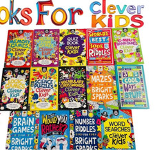 Books for clever kids Series, Memory games,word searches NEW!!
