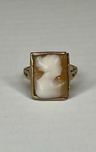 Vtg victorian 10k gold shell - 10k,