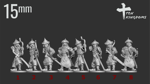 15mm islamic arm archer foot - 15mm,