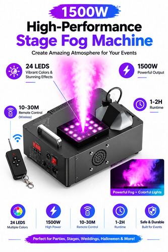 1500w fog machine led - 1500w,