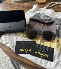 Moscot Spirits Frankie Sunglasses Sage 51 22 145 With Case, Tote Bag + Warranty