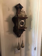 vintage 1970s chiming dutch wall clock