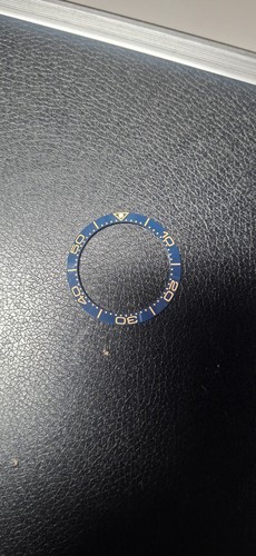 Blue gold bezel insert 38mm - insert,