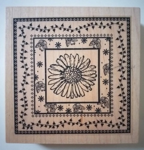 Rubber ink stamp daisy - stamp,daisy, design