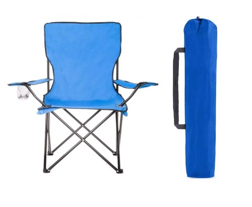 Blue camping chairs - chairs, portable