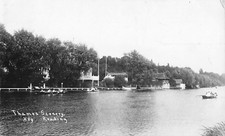 POSTCARD - READING - THAMES SCENERY - REAL PHOTO - POSTED 1915