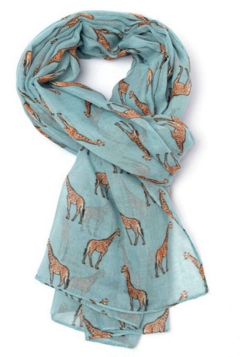 Giraffe print scarf scarves - print,
