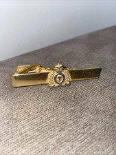 Vintage Gold Tone Metal Royal Canadian Mounted Police RCMP Tie Clip