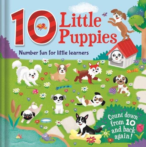 Little puppies counting - little, (counting