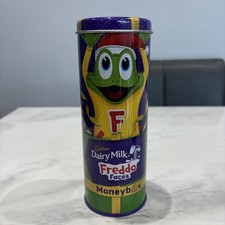 Moneybox Cadbury Dairy Milk Chocolate Freddo Faces Money Box Tin Bank - Empty