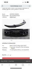 BMW F10-F11 Maxton Design V4 Front Splitter
