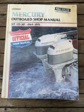 Mercury Outboard Shop Manual 3.9-135HP 1964-1971 Full Colour B719 Used Marine