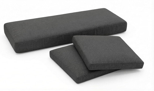 3pc outdoor rattan cushion - 3pc,