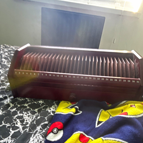 Brown button accordion with - brown,
