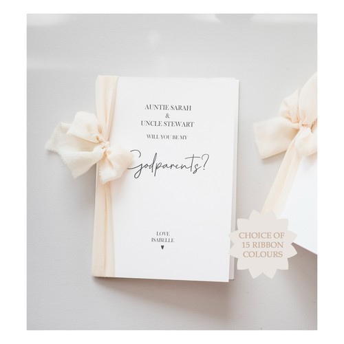 Godparents proposal card - godparents,