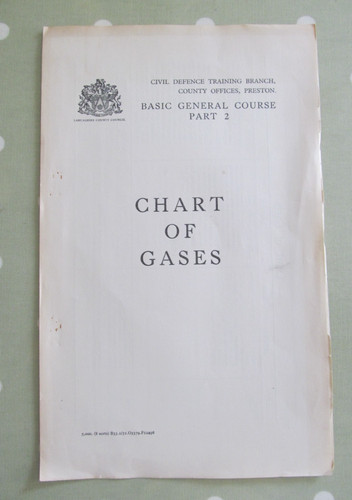 Vintage civil defence chart - defence, of